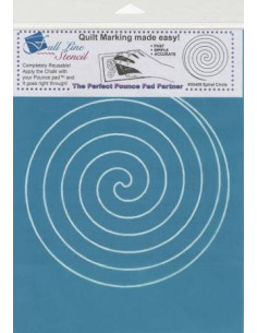 Full Line Stencil Quilting Spiral Circle